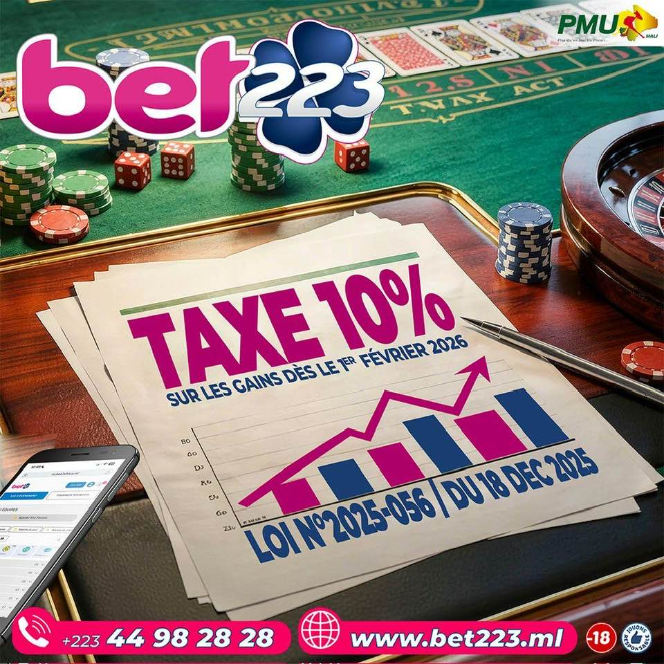 𝐍𝐎𝐔𝐕𝐄𝐋𝐋𝐄 𝐑𝐄́𝐆𝐋𝐄𝐌𝐄𝐍𝐓𝐀𝐓𝐈𝐎𝐍 𝐒𝐔𝐑 𝐓𝐎𝐔𝐒 𝐋𝐄𝐒 𝐉𝐄𝐔𝐗 𝐀𝐔 𝐌𝐀𝐋𝐈